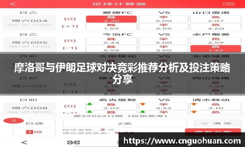 哈哈体育摩洛哥与伊朗足球对决竞彩推荐分析及投注策略分享